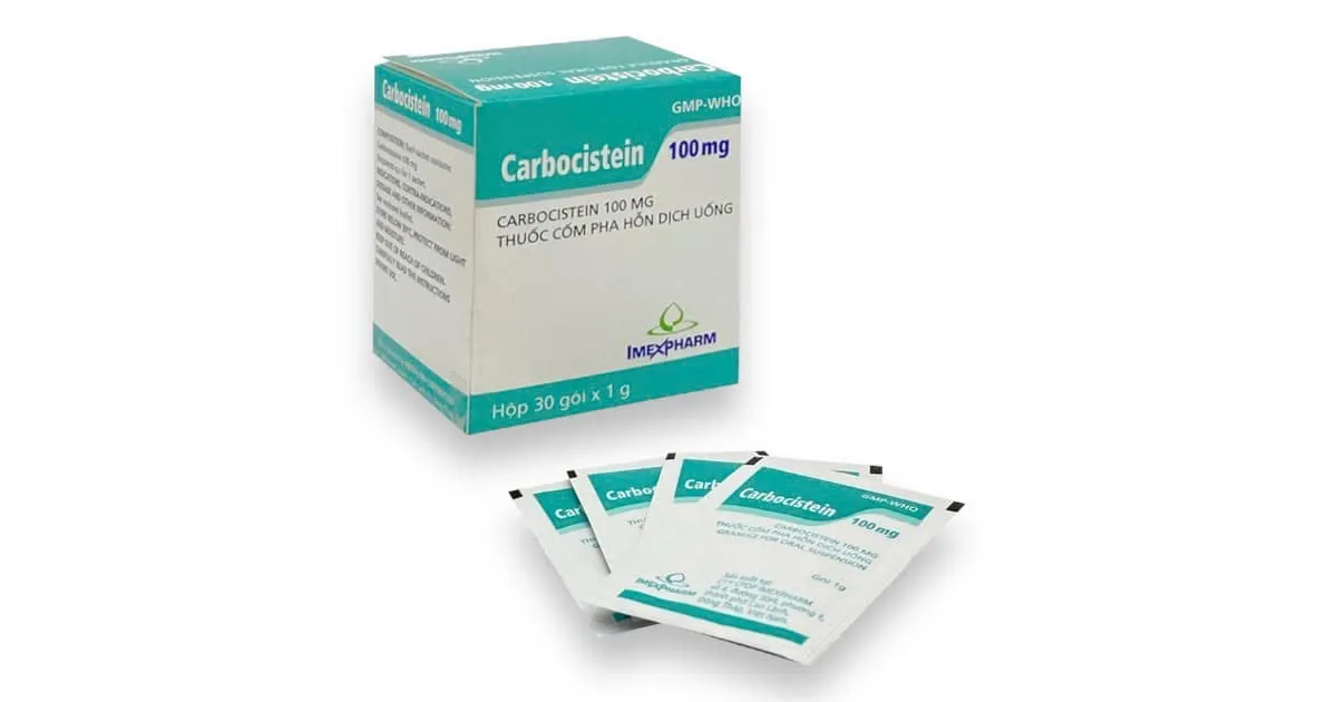 Carbocistein 100mg Imex (H/30g) - Thuốc Tiêu Đờm, Làm Lỏng Đờm Đường Hô Hấp Hiệu Quả | Imexpharm Chính Hãng